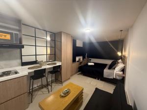 Гостиная зона в Apto con Jacuzzi Privado y Cama Doble