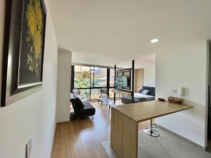 Posezení v ubytování Tiny Luxury I Sauna & Gym I Bogotá Life