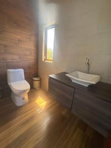 Koupelna v ubytování Quinta vacacional san carlos sd