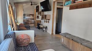 una sala de estar con sofás y TV en una habitación en Charming Spacious Parking Steps From Downtown Family Friendly Conventions,Petco Park,Rady Shell, Gaslamp, Beaches, Zoo,Balboa Park, en San Diego