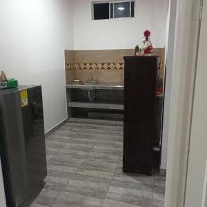 Η κουζίνα ή μικρή κουζίνα στο Apartahotel Zamflor