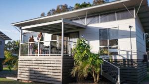 Bygningen som ferieparken ligger i