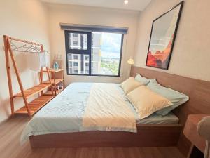 Ένα ή περισσότερα κρεβάτια σε δωμάτιο στο Apartment with 2 bedrooms 2WC ,vinhomes grand park