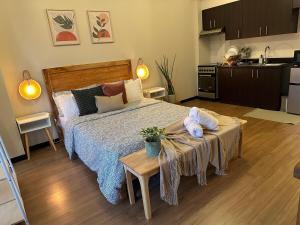 Kuchyň nebo kuchyňský kout v ubytování Tagaytay Zen Escape