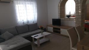 Televízia a/alebo spoločenská miestnosť v ubytovaní Apartments and room Suza
