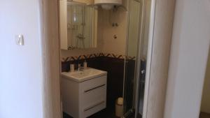 Kúpeľňa v ubytovaní Apartments and room Suza