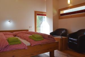 Postel nebo postele na pokoji v ubytování B&B Hängebrigga