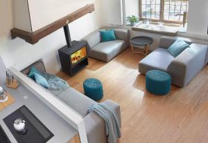 Χώρος καθιστικού στο Ferienhaus Olive Tree