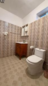 a bathroom with a toilet and a sink at Zanz Bay Hotel in Nungwi +33 photos