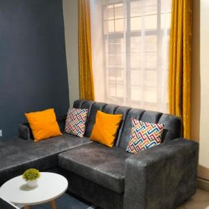 Χώρος καθιστικού στο Cozy Haven