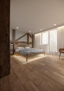 Ένα ή περισσότερα κρεβάτια σε δωμάτιο στο Chamois Apartments +11 φωτογραφίες