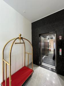 Katil atau katil-katil dalam bilik di Hotel Krishna Anandam