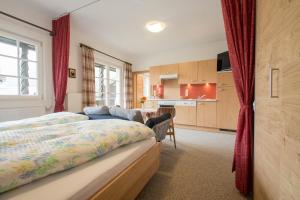 Kuchyň nebo kuchyňský kout v ubytování Ferienwohnung Pension Tirol