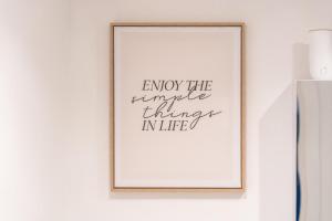 a framed picture of enjoy the pineapple things in life at Bham Central - free parking in Birmingham