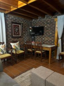 TV a/nebo společenská místnost v ubytování Sanchen's