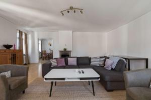 Χώρος καθιστικού στο Lovely apartment in the heart of Visby
