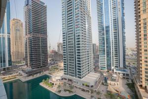 Udsigt til Dubai eller udsigt til byen taget fra lejligheden