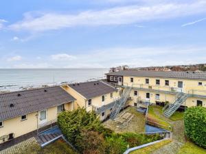 an aerial view of buildings and the ocean at Apartment Henna - 50m from the sea by Interhome in Allinge