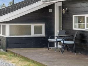 Bygningen som feriehuset ligger i