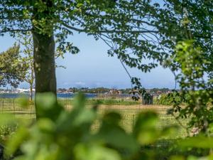 a view of a park through the leaves of trees at Holiday Home Nnykka - 125m from the sea by Interhome in Gørlev