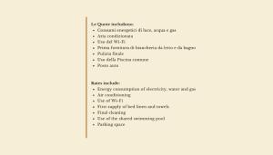 a screenshot of a page of a document at Luxury apartment Erica sea view with common swimming pool just 10 mt from the beach in Golfo Aranci