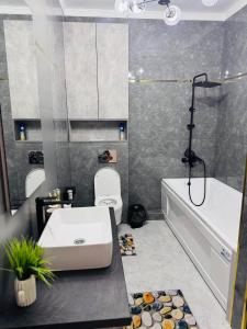 Koupelna v ubytování Jk Altair