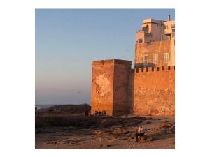 MharbachezFatii-essaouira的站在城堡前的人