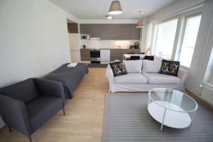 Dapur atau dapur kecil di Convenient Apartment for 5 with Sauna