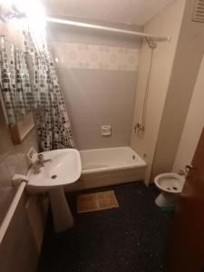 Koupelna v ubytování Amplio y cómodo en la mejor ubicación de la Ciudad de Mendoza