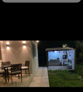 Bygningen som feriehuset ligger i