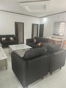 Khu vực ghế ngồi tại Résidence meuble