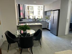 Dapur atau dapur kecil di Harmony Espectacular departamento de lujo