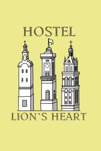 dwie wieże londyńskich zabytków w stylu sztuki w obiekcie Lions Heart Hostel w Lwowie