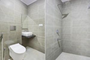 Ένα μπάνιο στο Super Hotel O Heera Nagar Formerly Cosy stay