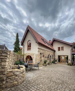 Bygningen som feriehuset ligger i