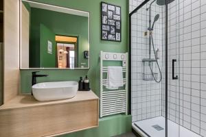 Ένα μπάνιο στο Appartement Friends