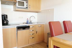 Dapur atau dapur kecil di Haus Trafalgar Whg. 242 Möwennest