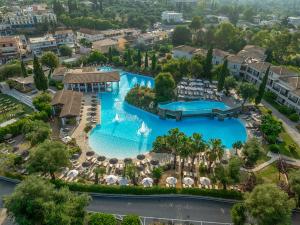 an aerial view of the pool at a resort at Hyatt Ziva Corfu in Gouvia