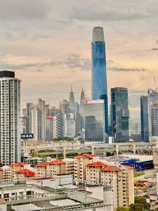 Nespecifikovaný výhled na destinaci Kuala Lumpur nebo výhled na město při pohledu z apartmánu