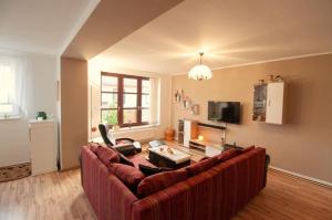 TV a/nebo společenská místnost v ubytování Morgensonne