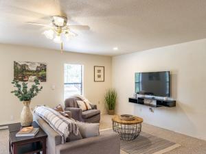 Μια τηλεόραση ή/και κέντρο ψυχαγωγίας στο Studio Loft Near Yosemite with Kitchenette
