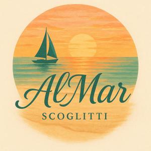 スコリッティにあるAlMarの海に浮かぶ帆船の標識