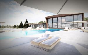 Bazén v ubytování Água Hotels Terra Fria nebo v jeho okolí