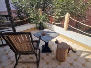 Un balcón o terraza en guest house