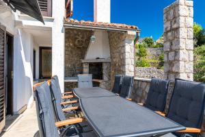 Χώρος καθιστικού στο Amazing sea views Veglia house