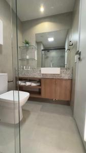 Koupelna v ubytování Studio Premium no Meireles - a 500 m da Beira Mar