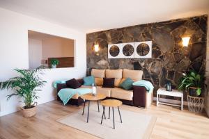 Posezení v ubytování Bungalow Los Tulipanes