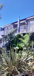 a building with a bunch of plants in front of it at El Nogal in Coronel Suárez
