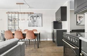 Η κουζίνα ή μικρή κουζίνα στο Mountain Chalet Norefjell +3 φωτογραφίες