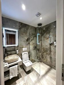 Koupelna v ubytování Dedej Rooms